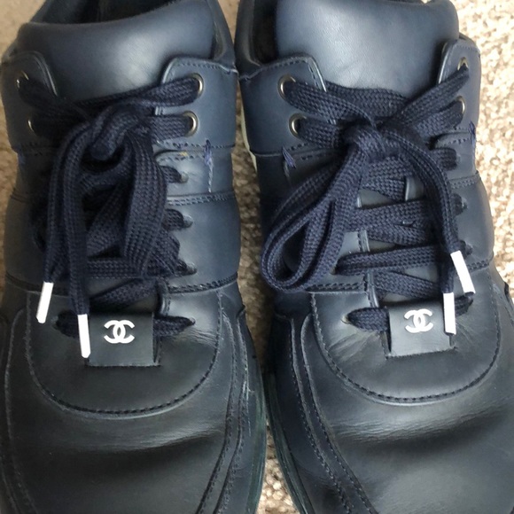 Chanel Navy Trainers - Picture 4 of 6